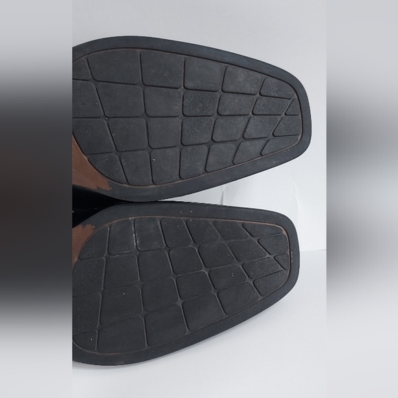 Stacy Adams Cade Bike Toe Black Slip-On Leather Dress Shoes 20126-001 11M - Picture 11 of 11